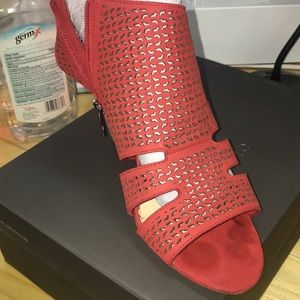 New cherry red Vince Camuto heels